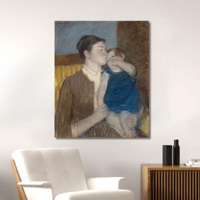 Mother'S Goodnight Kiss Mary Cassatt mcs34 canvas print 