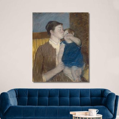 Mother'S Goodnight Kiss Mary Cassatt mcs34 canvas print 