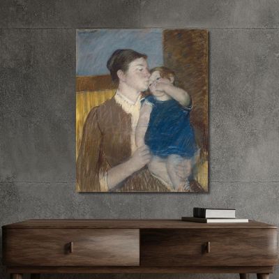 Mother'S Goodnight Kiss Mary Cassatt mcs34 canvas print 