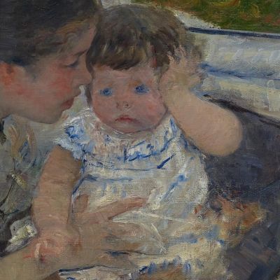 Susan Comforting The Baby Mary Cassatt mcs46 canvas print