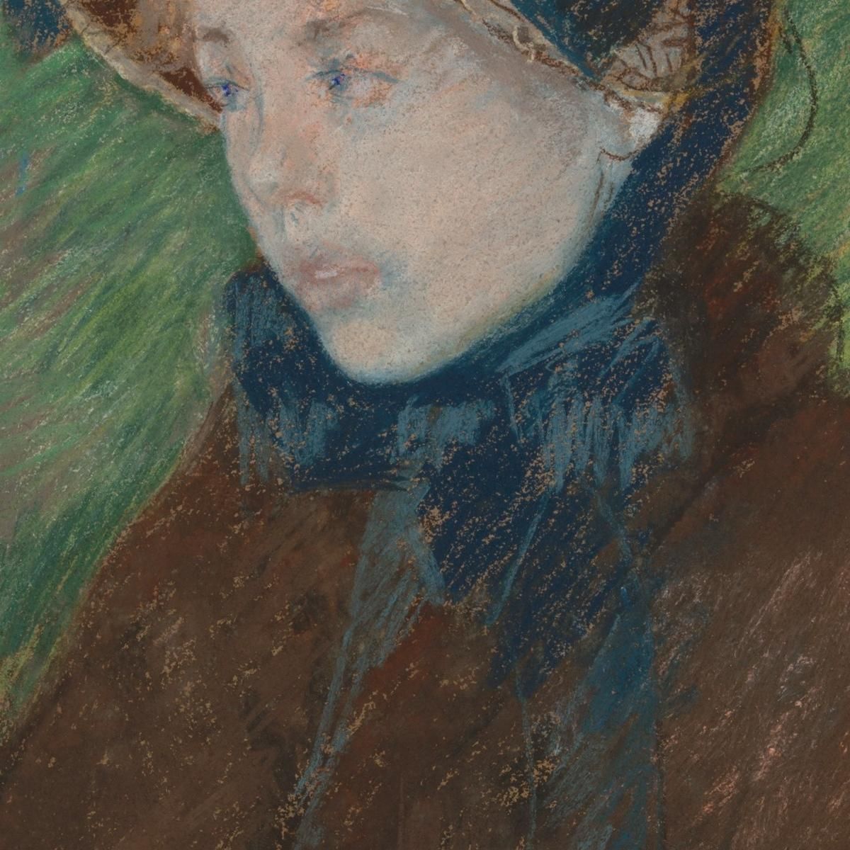 Susan In A Straw Bonnet Mary Cassatt mcs47 canvas print