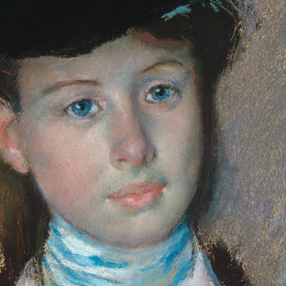 The Black Hat Mary Cassatt mcs50 canvas print