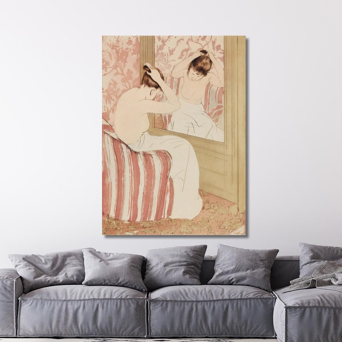 The Coiffure Mary Cassatt mcs54 canvas print 