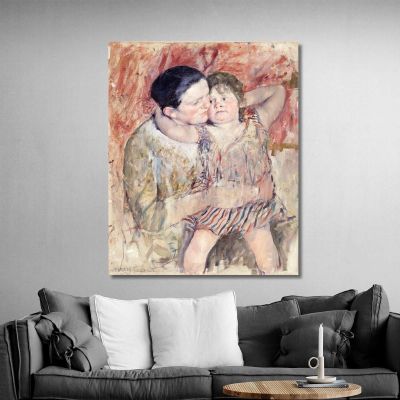 Woman And Child Mary Cassatt mcs60 canvas print 
