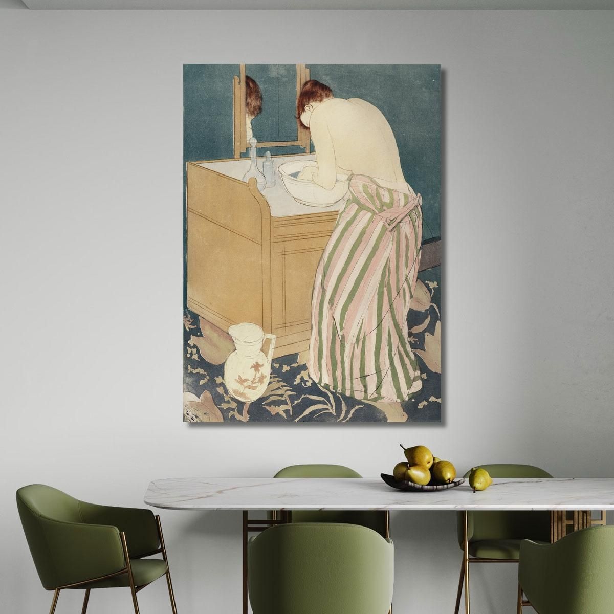 Woman Bathing Mary Cassatt mcs61 canvas print 