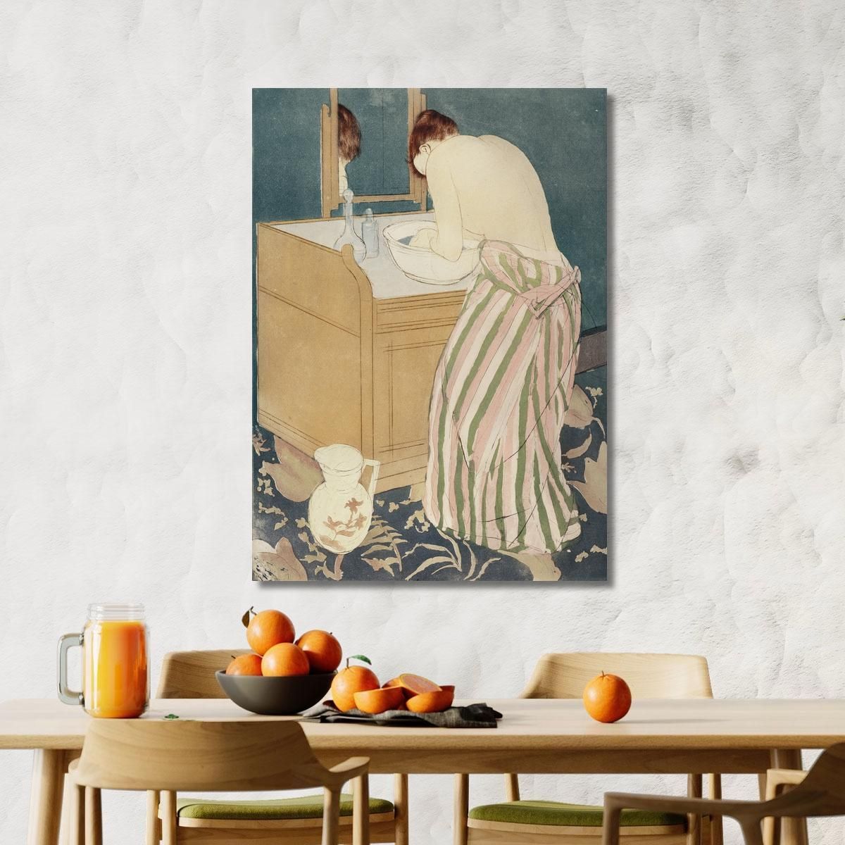 Woman Bathing Mary Cassatt mcs61 canvas print 
