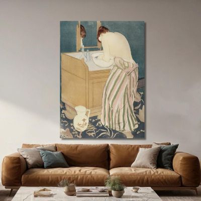 Woman Bathing Mary Cassatt mcs61 canvas print 