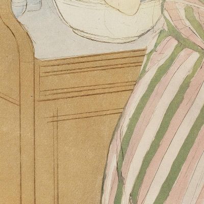 Woman Bathing Mary Cassatt mcs61 canvas print