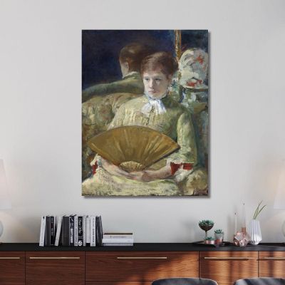 Woman With A Fan Mary Cassatt mcs63 canvas print 