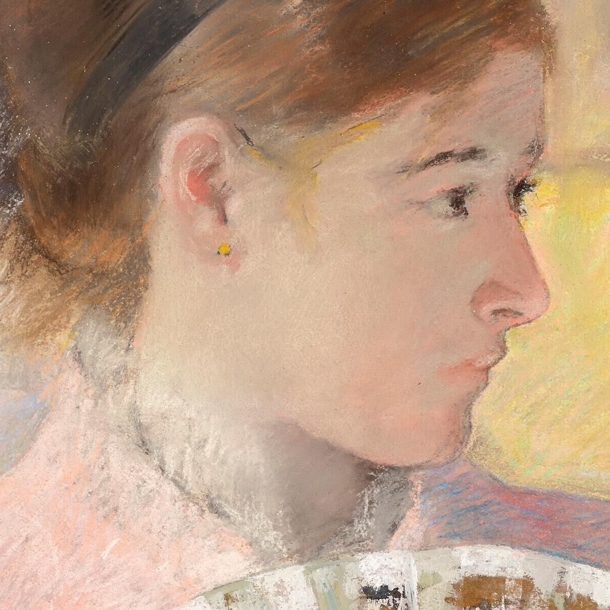 Young Lady In A Loge Gazing To Right Mary Cassatt mcs68 canvas print