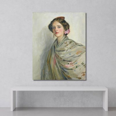 A Fair Spaniard Mrs Chowne Sir John Lavery sjl1 canvas print 