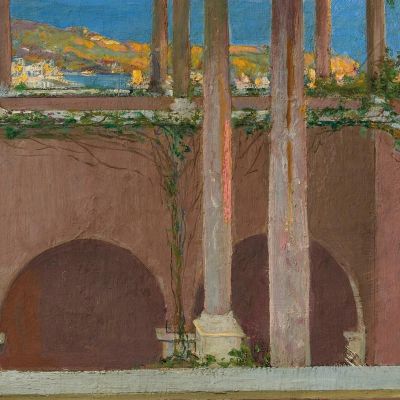 A Villa On The Riviera Sir John Lavery sjl7 canvas print
