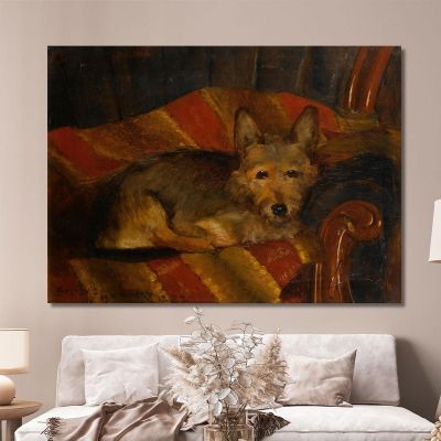 Dog On A Chair Sir John Lavery sjl14 canvas print 