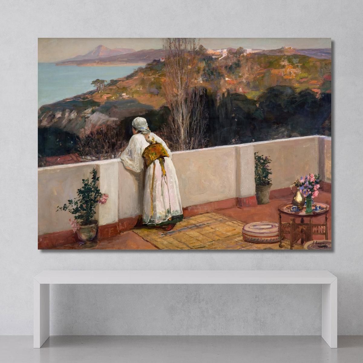 Evening Tangiers Sir John Lavery sjl19 canvas print 