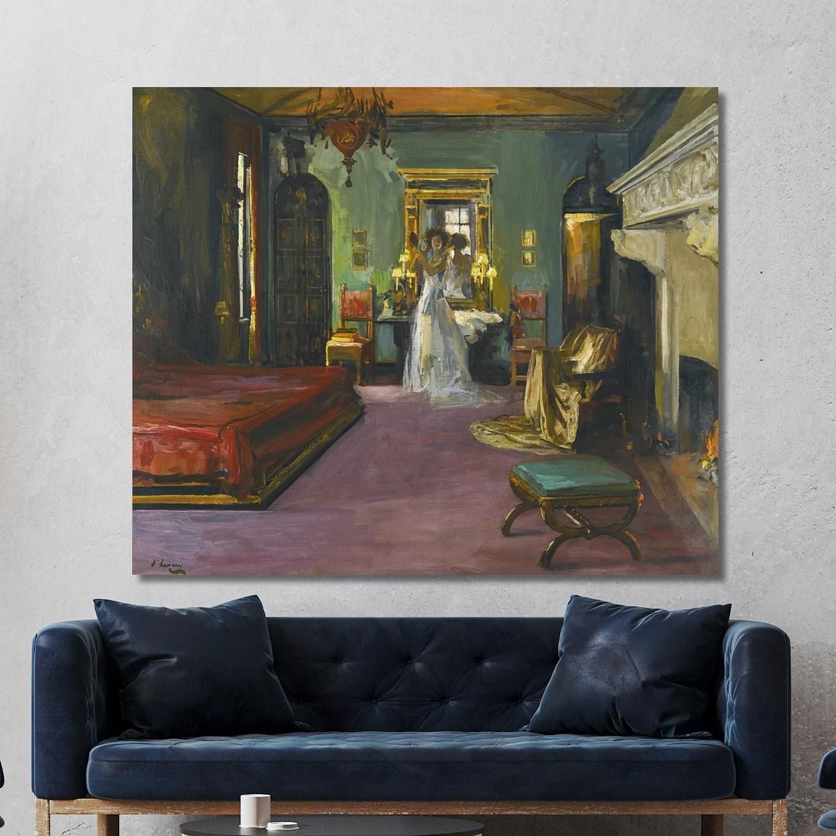 Mrs Rosen'S Bedroom Sir John Lavery sjl32 canvas print 