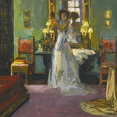 Mrs Rosen'S Bedroom Sir John Lavery sjl32 canvas print