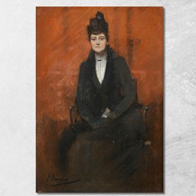 Portrait Of Helen Bell Sir John Lavery sjl37 canvas print 