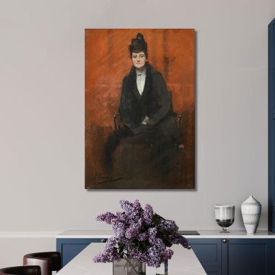 Portrait Of Helen Bell Sir John Lavery sjl37 canvas print 