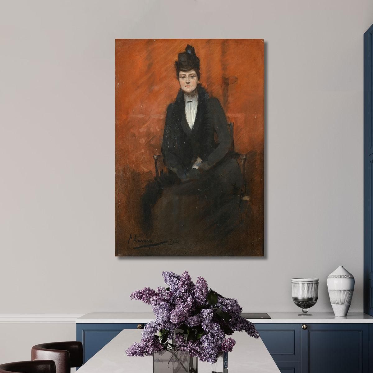 Portrait Of Helen Bell Sir John Lavery sjl37 canvas print 