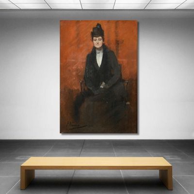 Portrait Of Helen Bell Sir John Lavery sjl37 canvas print 