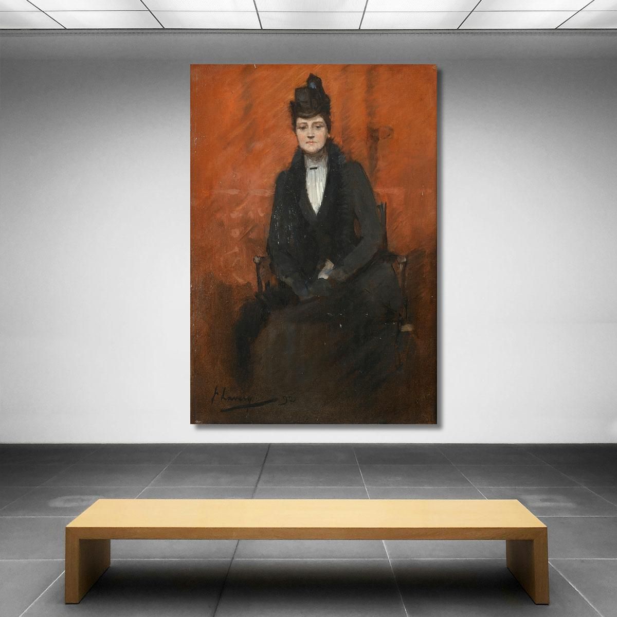 Portrait Of Helen Bell Sir John Lavery sjl37 canvas print 