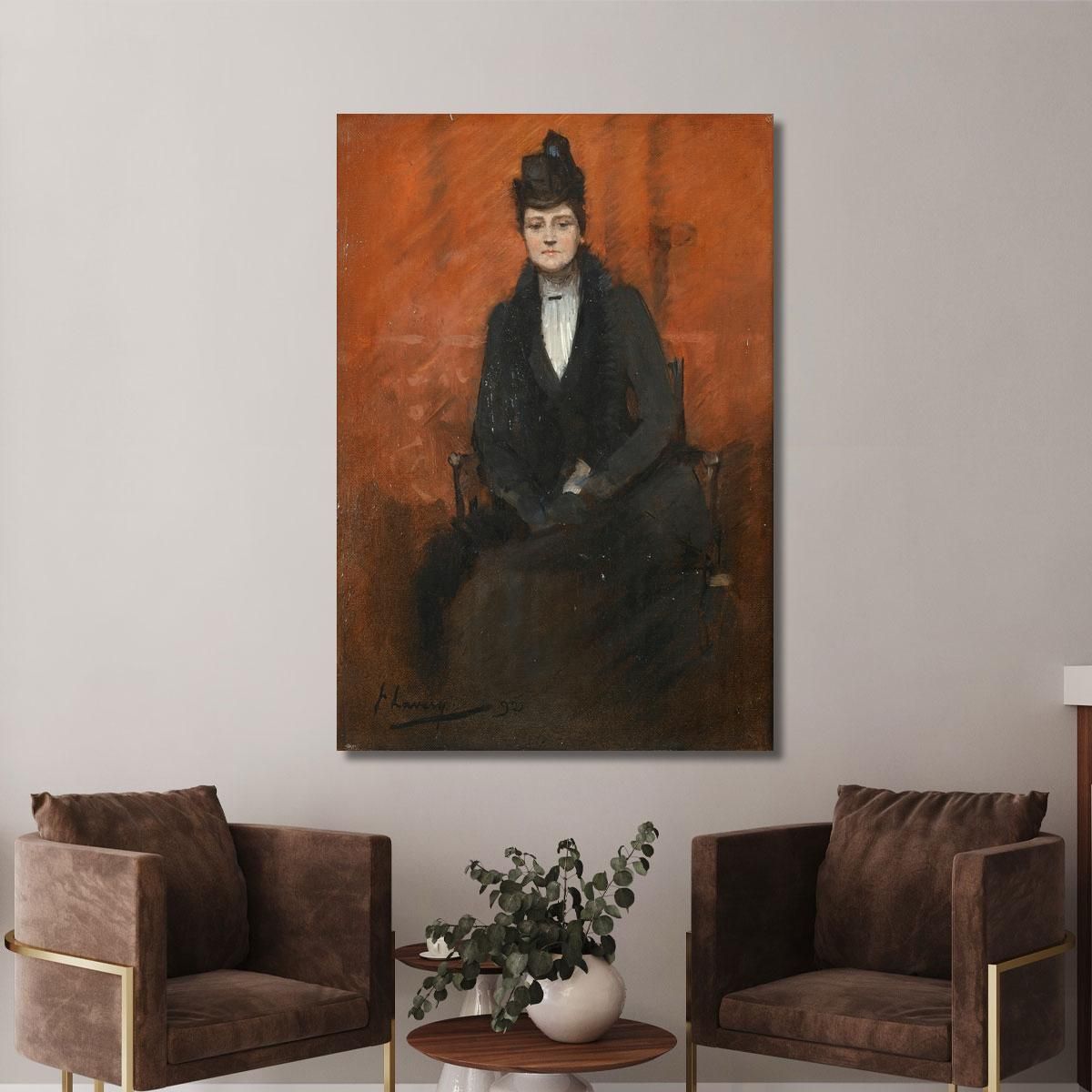 Portrait Of Helen Bell Sir John Lavery sjl37 canvas print 