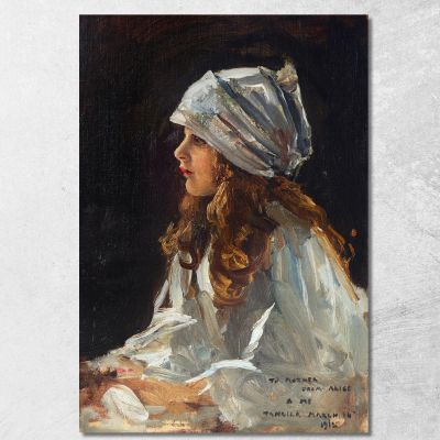 Portrait Of The Artist'S Daughter Alice Sir John Lavery sjl39 canvas print 