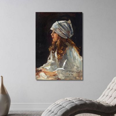 Portrait Of The Artist'S Daughter Alice Sir John Lavery sjl39 canvas print 