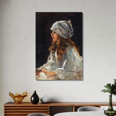 Portrait Of The Artist'S Daughter Alice Sir John Lavery sjl39 canvas print 