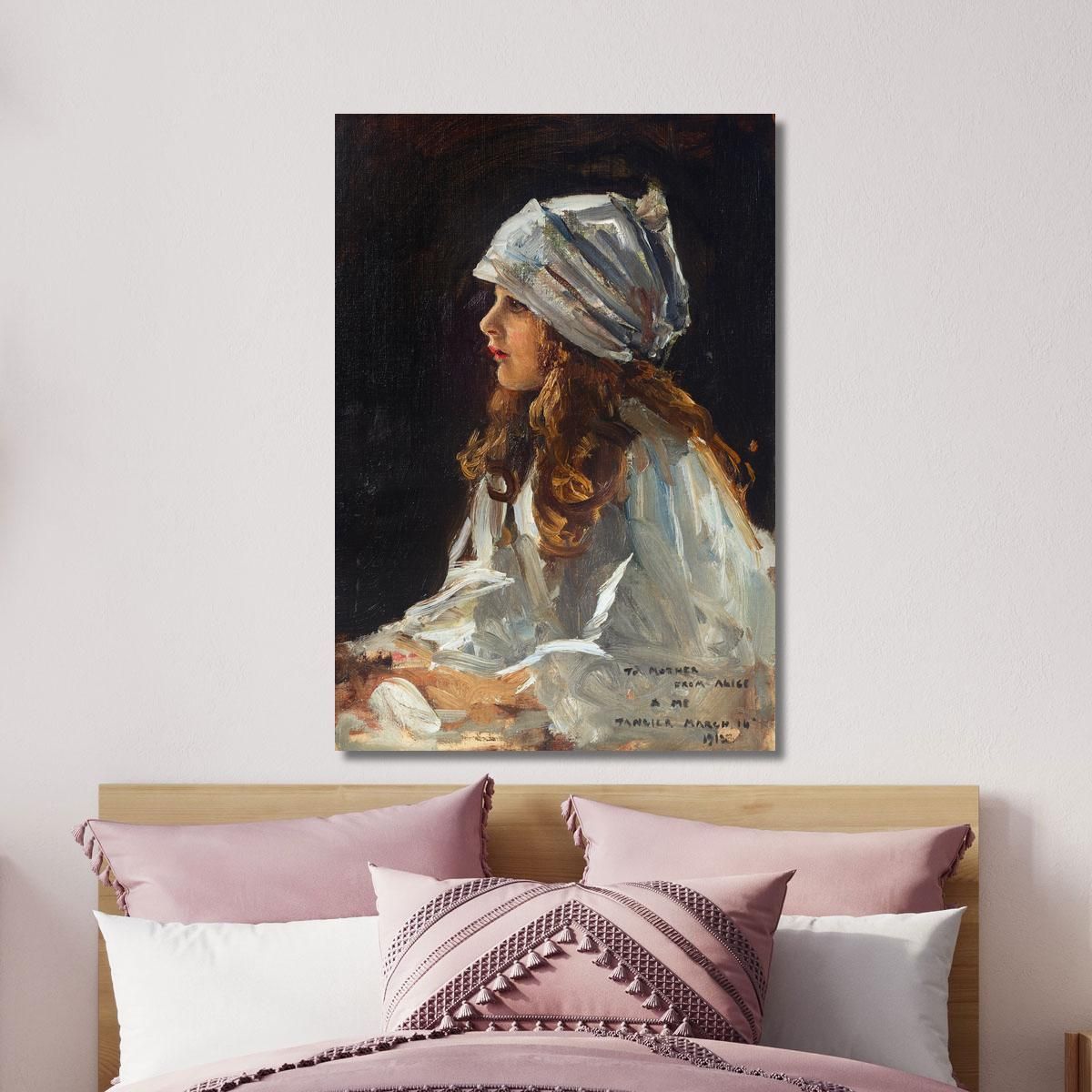 Portrait Of The Artist'S Daughter Alice Sir John Lavery sjl39 canvas print 