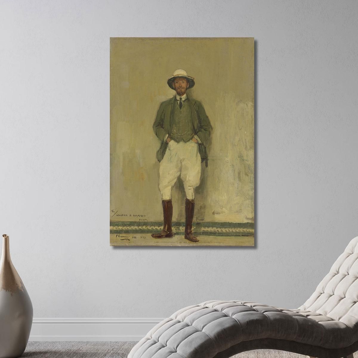Portrait Of Walter B. Harris Sir John Lavery sjl40 canvas print 