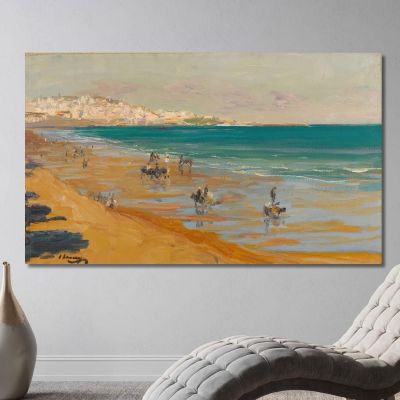 The Beach Tangier Sir John Lavery sjl46 canvas print 