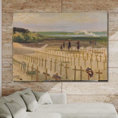 The Cemetery Etaples 1919 Sir John Lavery sjl47 canvas print 