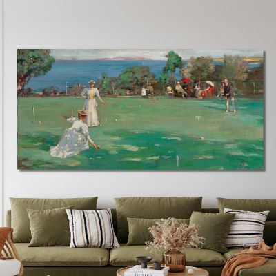 The Croquet Party Sir John Lavery sjl48 canvas print 