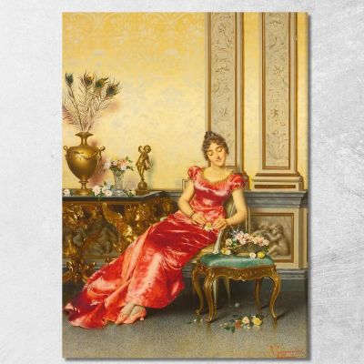 A Basket Of Flowers Vittorio Reggianini vrg1 canvas print 