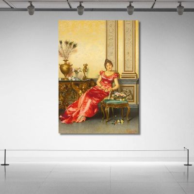 A Basket Of Flowers Vittorio Reggianini vrg1 canvas print 