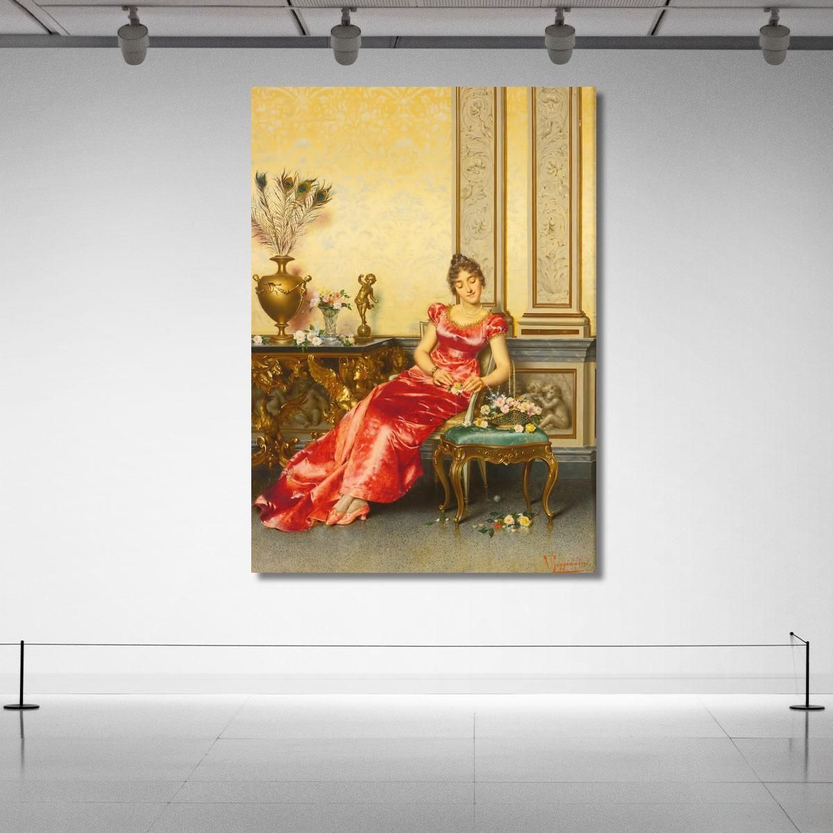 A Basket Of Flowers Vittorio Reggianini vrg1 canvas print 