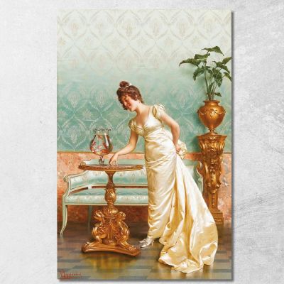 Admiring The Goldfish Vittorio Reggianini vrg5 canvas print 