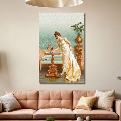 Admiring The Goldfish Vittorio Reggianini vrg5 canvas print 