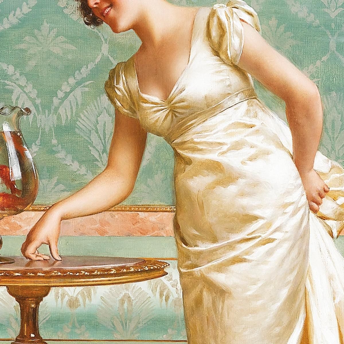 Admiring The Goldfish Vittorio Reggianini vrg5 canvas print