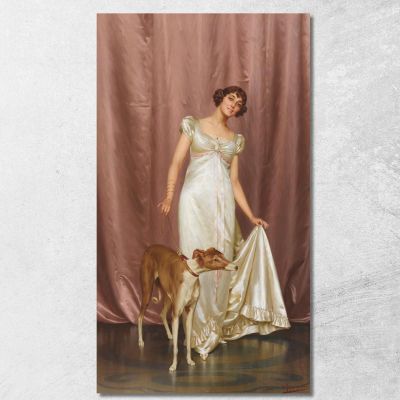 An Elegant Lady Vittorio Reggianini vrg8 canvas print 