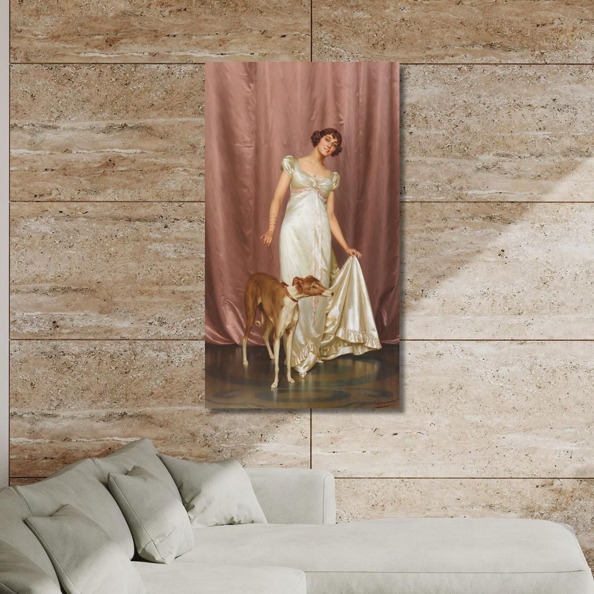 An Elegant Lady Vittorio Reggianini vrg8 canvas print 