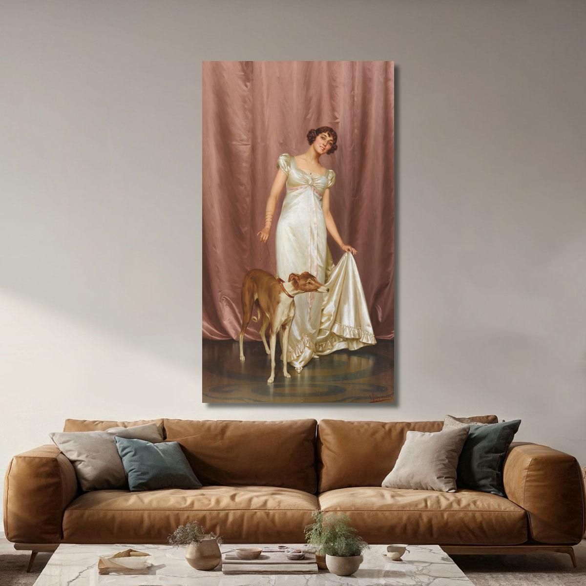An Elegant Lady Vittorio Reggianini vrg8 canvas print 