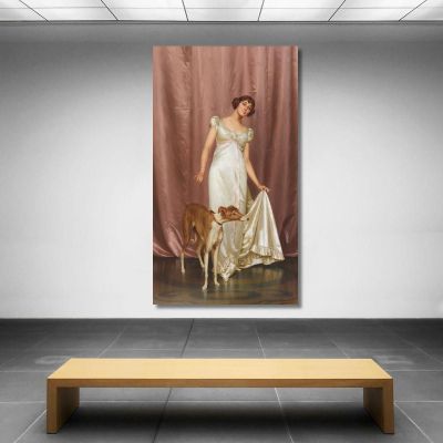 An Elegant Lady Vittorio Reggianini vrg8 canvas print 