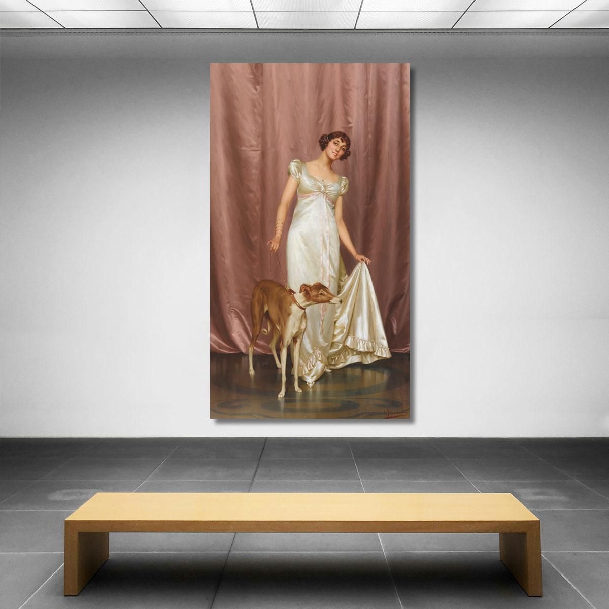 An Elegant Lady Vittorio Reggianini vrg8 canvas print 