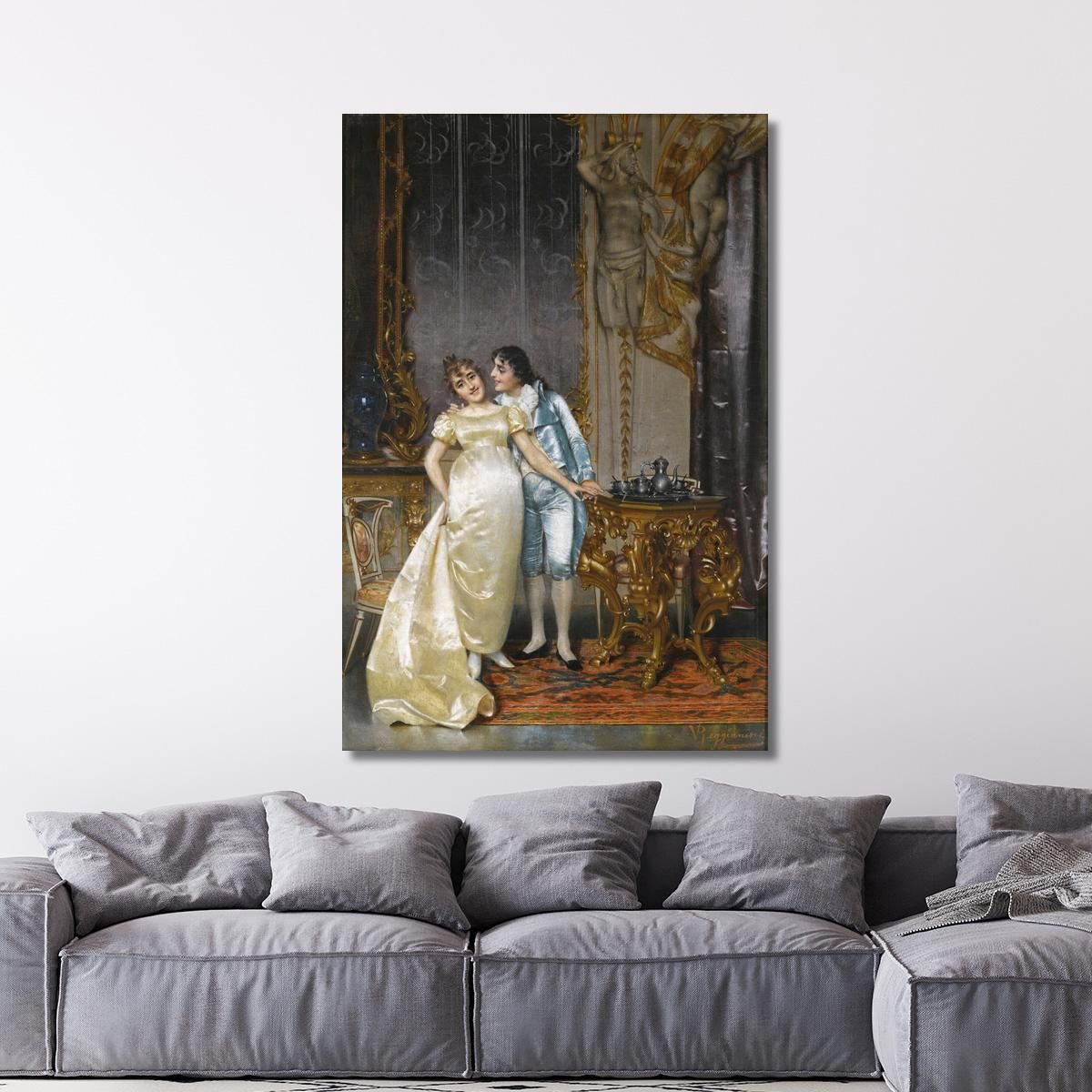 Flirtation Vittorio Reggianini vrg12 canvas print 
