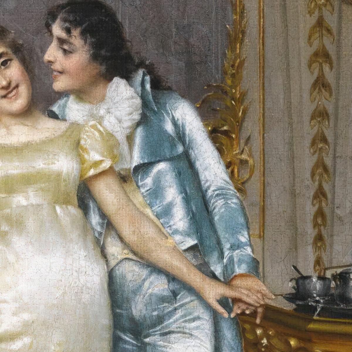 Flirtation Vittorio Reggianini vrg12 canvas print