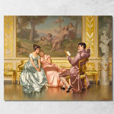 The Poetry Reading 2 Vittorio Reggianini vrg21 canvas print 