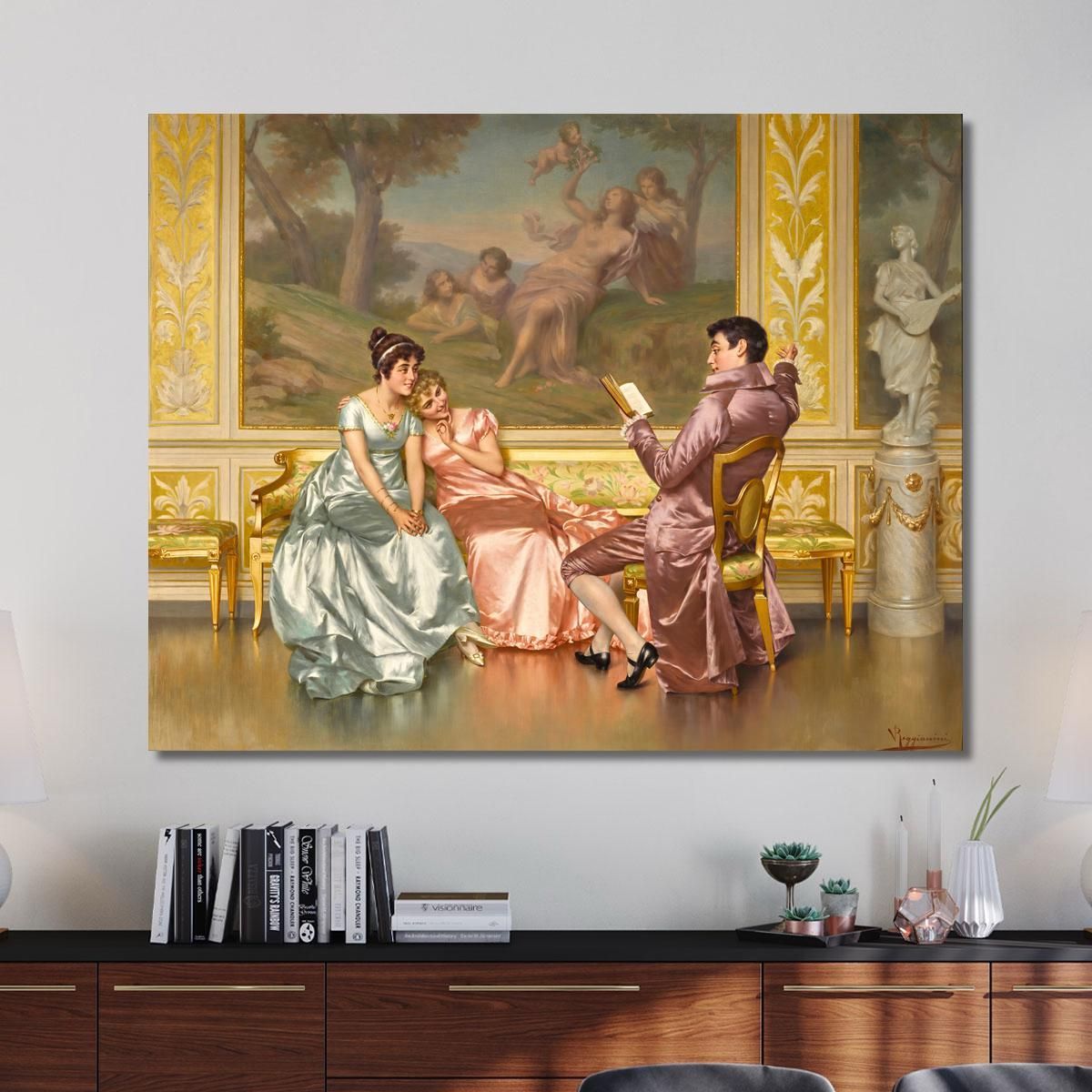 The Poetry Reading 2 Vittorio Reggianini vrg21 canvas print 