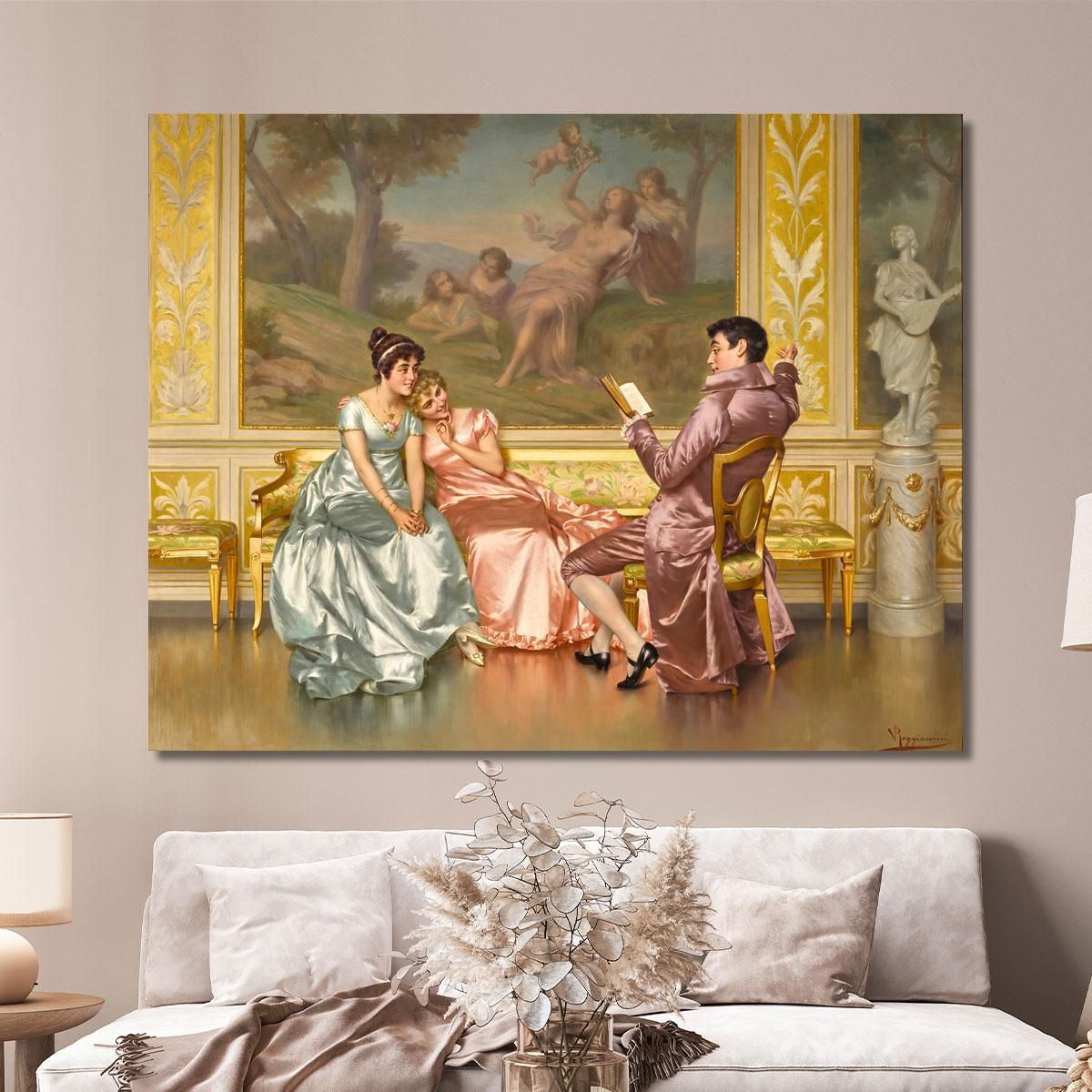 The Poetry Reading 2 Vittorio Reggianini vrg21 canvas print 